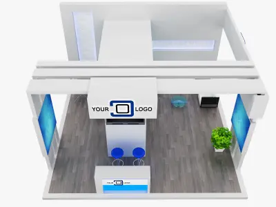 Booth Exhibition Stand a568b 3D model