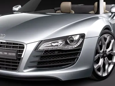 Audi R8 Spyder 2010 3D model