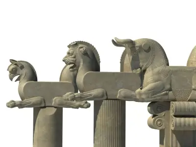 capital Iran Persepolis  3D model