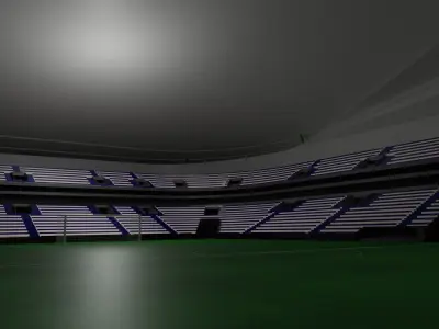 Football Stadium Low-poly 3D model 12