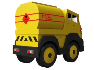 Toy Tanker Truck 3D model