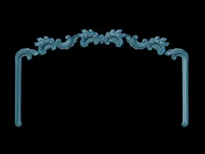Ornament Bed arch 3D print model