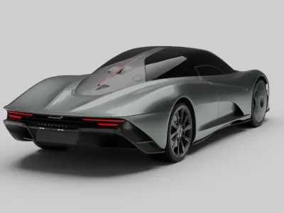 Mclaren Speedtail  Ferrari 812 Superfast 3D Model Pack