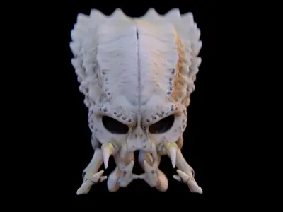 Alien Skull Artifact 3D model