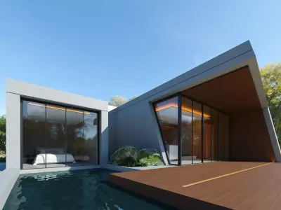 Modern Villa Exterior Design 3D model