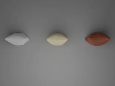 Free Pillow Set Free low-poly 3D model
