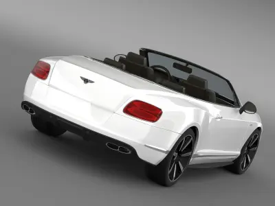 Bentley Continental GT V8 S Convertible 2014 3D model