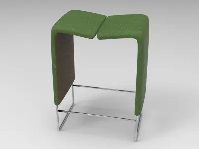 Vuyu Stool Low-poly 3D model
