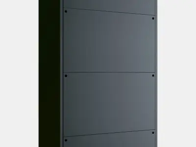 BROR Cabinet with doors Low-poly 3D model
