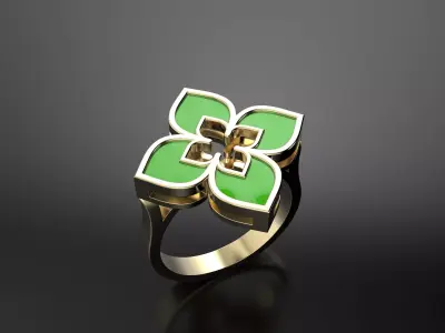 Venetian princess ring 3D print model