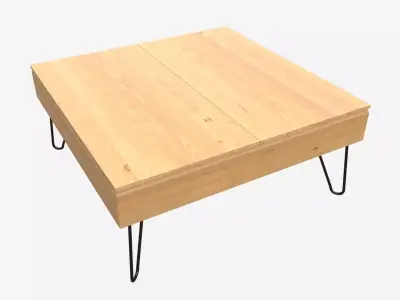 Rectangle Coffee Table 03 3D model