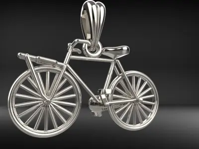 Solid Cycling Bicycle Bike Sport Pendant Jewelry 3D print model