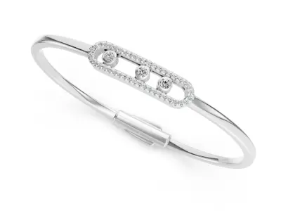 Messika Thin Bracelet 3D print model