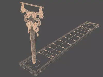 Korean Traditional Gyu Pyo Sundial Jang Young Sil Collection 3D model