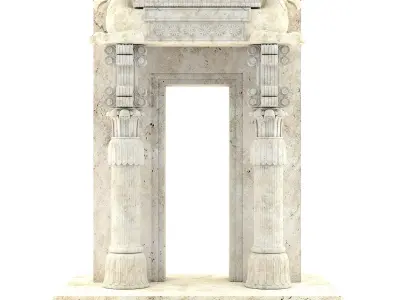 Persian column 06 3D model