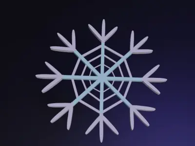 Snowflakes  Free 3D model
