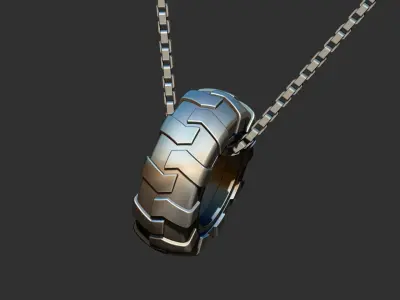 Tire Pendant - Pneu Pingente 3D print model