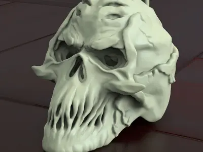 Skull biker vol4 Pendant jewelry 3D print model