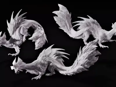 Mizutsune Monster Hunter Fan Art 3D print model