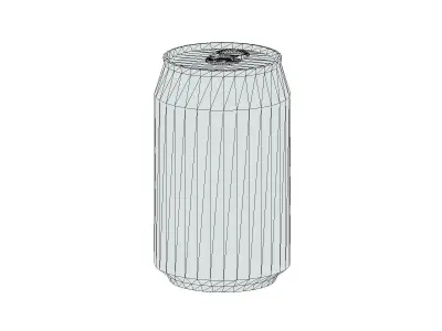Supermarket Soda Drink Can 03 Low Poly PBR Realistic Low-poly 3D model