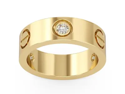 8 Rings Gold 3D print model