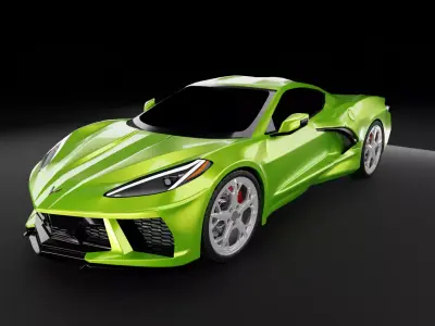 Chevy corvette C8 3D model 3D model