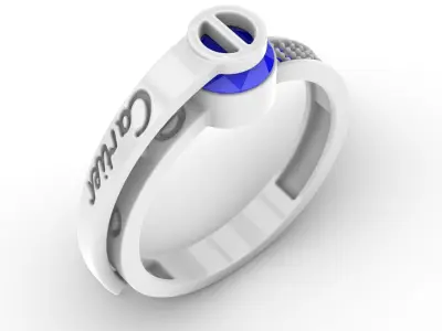 Jewelry Diamond Ring Model RG79 Free 3D print model