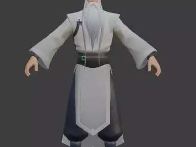 Martial Artist shifu Free 3D model