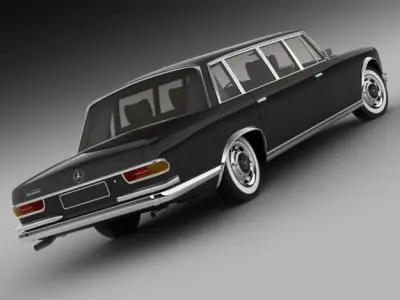 Mercedes 600 W100 Pullman 3D model