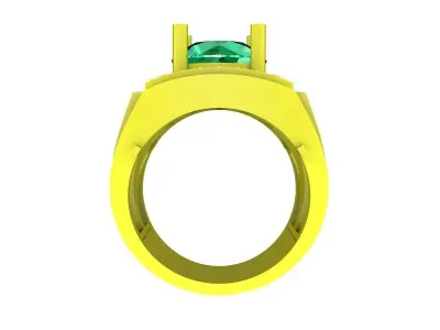 A7613 Diamond Korean Style Men Ring 3D Model 3D print model