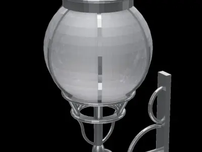 Wall hung light fixture decorative light 3D model