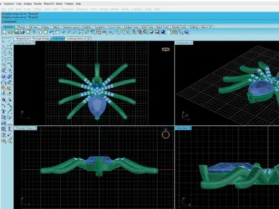 Pendant Spider 3D print model