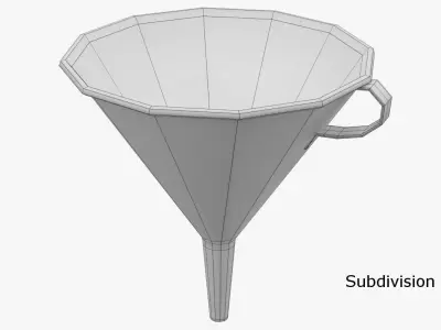Funnel metal 3D model