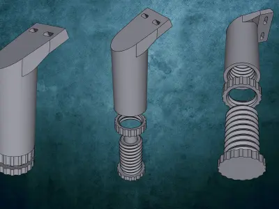 Playseat Pedal Support 3D print model