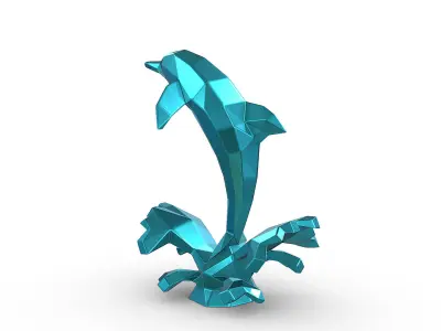 dolphin figure 3D print model