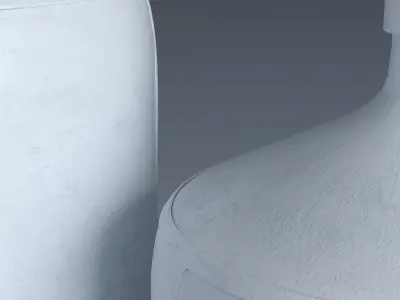 Big Clay Vases Set 3D model