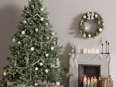 Christmas Decoration Set 02 3D model