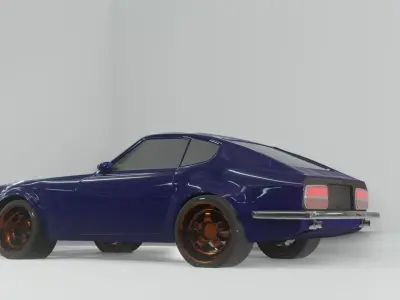 Sports Japanese coupe of 1969 3D model