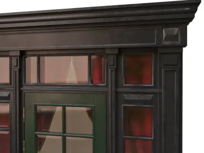 Entrance classic door 11 3D model