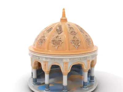 Ornate Pavilion Dome model pack Low-poly 3D model