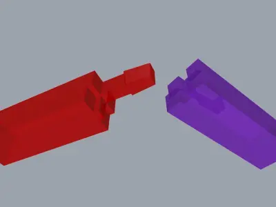 koshikake-kamatsugi Low-poly 3D model