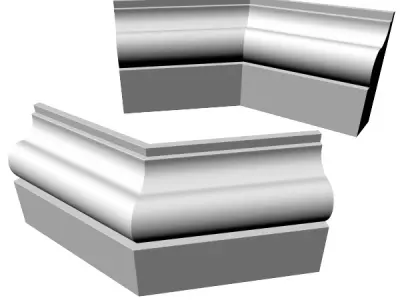 Moulding frame for window 3D model