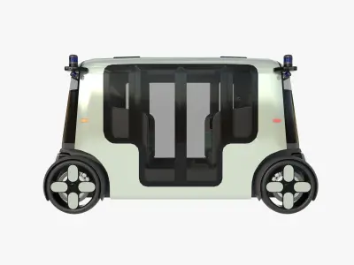 unmanned taxi 3D model
