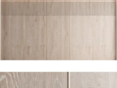Decorative wall panel set 22 3D model