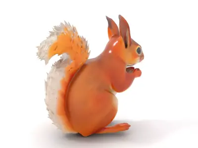 Charming Squirrel model pack Low-poly 3D model purchase