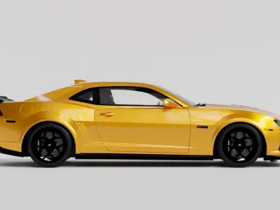 Camaro z28 2015 Low-poly 3D model