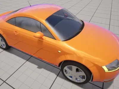 AUDI TT Drivable Car Vehicle Transport for Unreal Engine 3D model