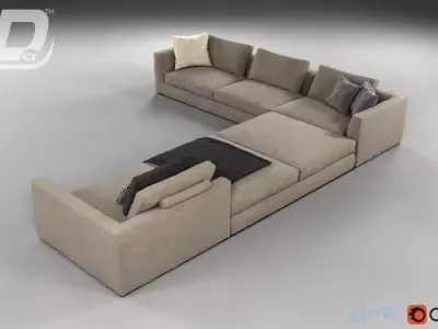 Baxar Corner Sofa 3D model