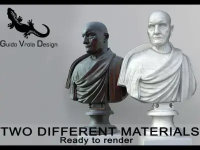 Bust of Roman Empire Consul 3D model