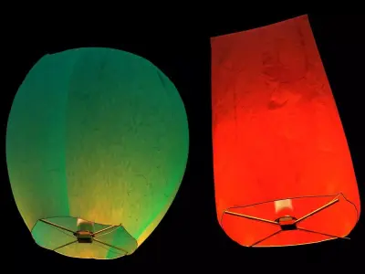 Chinese sky lantern  3D model buy